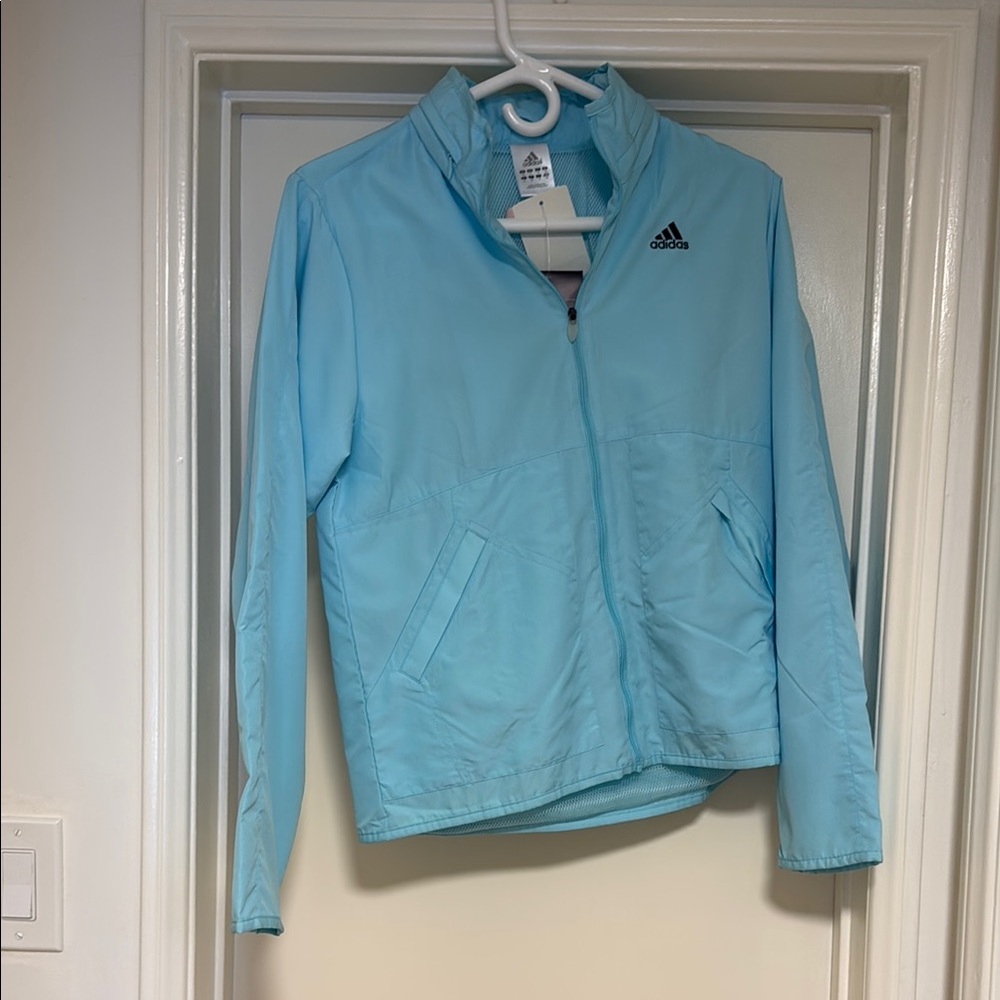 Adidas Sky Blue Zip-Up Jacket